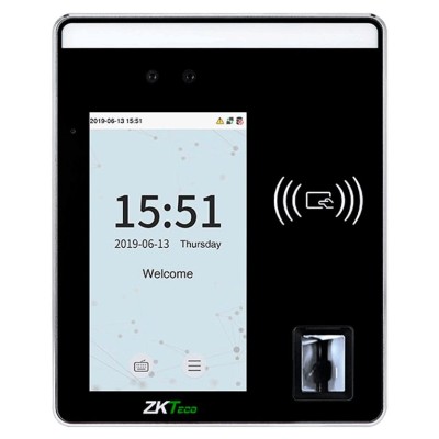 Control de Acceso ZKTeco SpeedfaceH5L - 5" - Detección de Rostro - Lector de Huella Digital - Lector de Palma - Lector de Tarjeta - Pantalla Tactil - SPEEDFACE - H5L [P]
